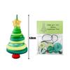 Christmas Button Ornament Making Set DIY Button Christmas Tree Ornament Kit Handmade Stacked Colorful Buttons Xmas Hanging Decor