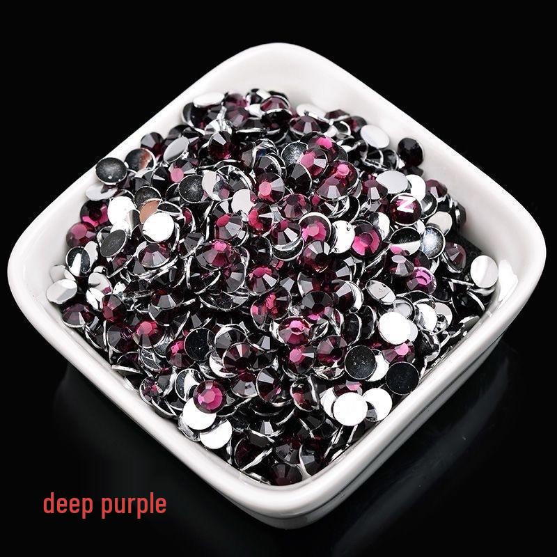 2-6mm Round Flatback Resin Rhinestones for DIY Phone Cases & Nail Art - Imitation Austrian Design