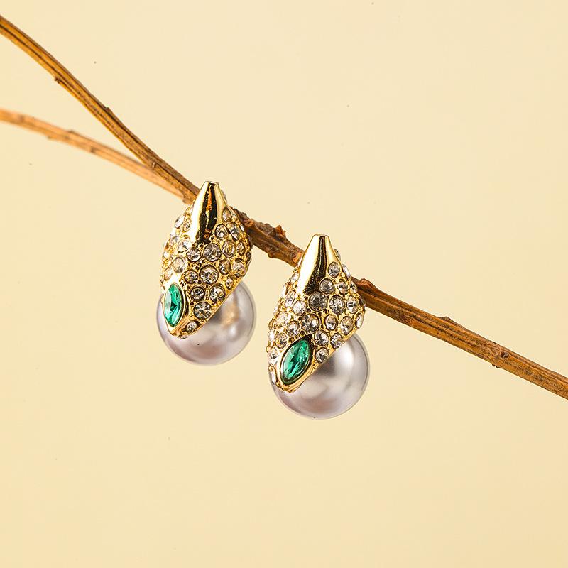 Orecchini da Donna Design di Lusso Leggero Eleganti Vintage Perle Imitazione Orecchini alla Moda e Versatili Design di Nicchia