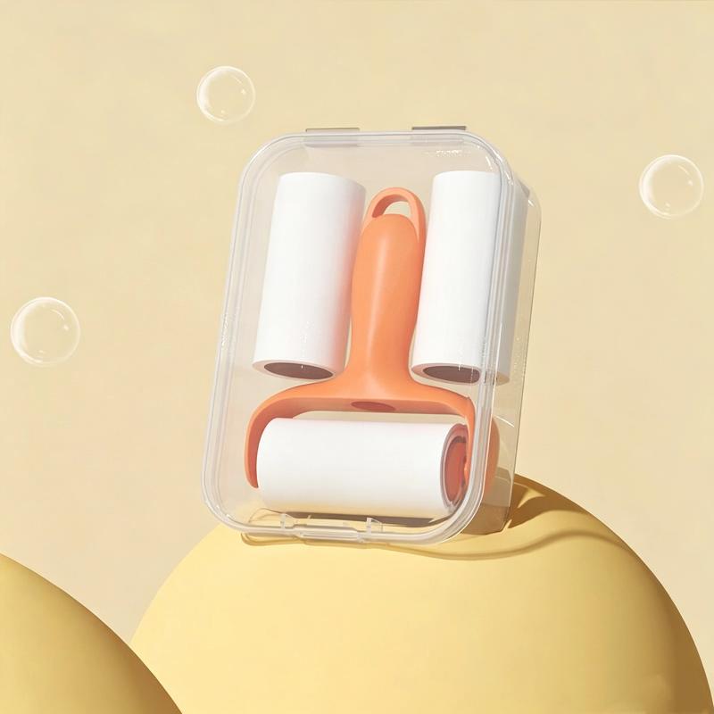 1 Set Steel Plate Transfer Stamp Cleaner Lint Roller Lint Remover Nail Salon Tools Replacement Paper With Tear-Off Design