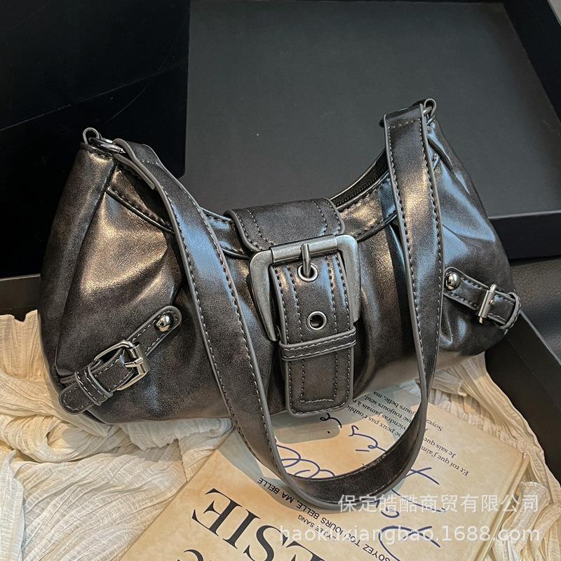 Spring and summer bags women's 2025 new super fire niche retro underarm dumpling bag casual versatile shoulder messenger bag