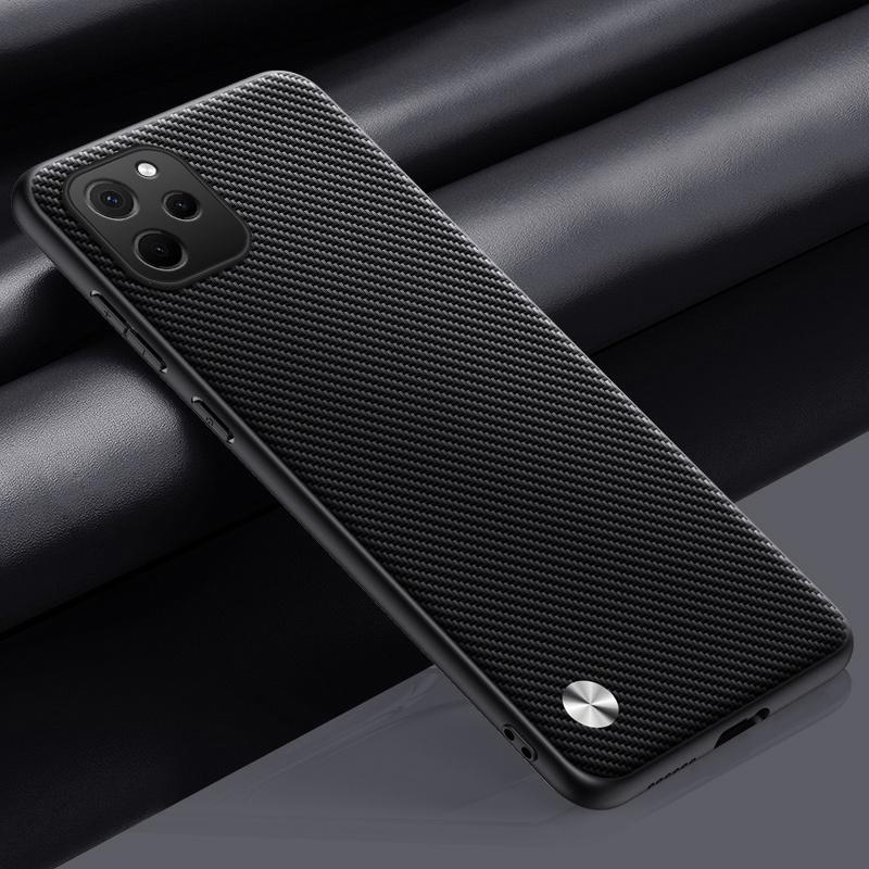 

Роскошный чехол из искусственной кожи для Huawei Nova Y61, задняя крышка, силиконовый противоударный чехол для полной защиты телефона для Huawei Nova Y60 Coque For Huawei Nova Y61 матовый черный