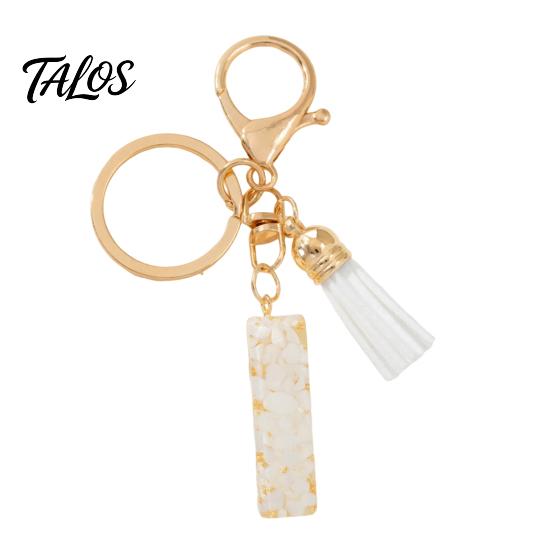 Lightweight Keychain Pendant, Letter A-Z Charm with Tassel, Alphabet Car Decoration Initial Metal Keyring for Handbag Backpack Bag Pendant Accessory