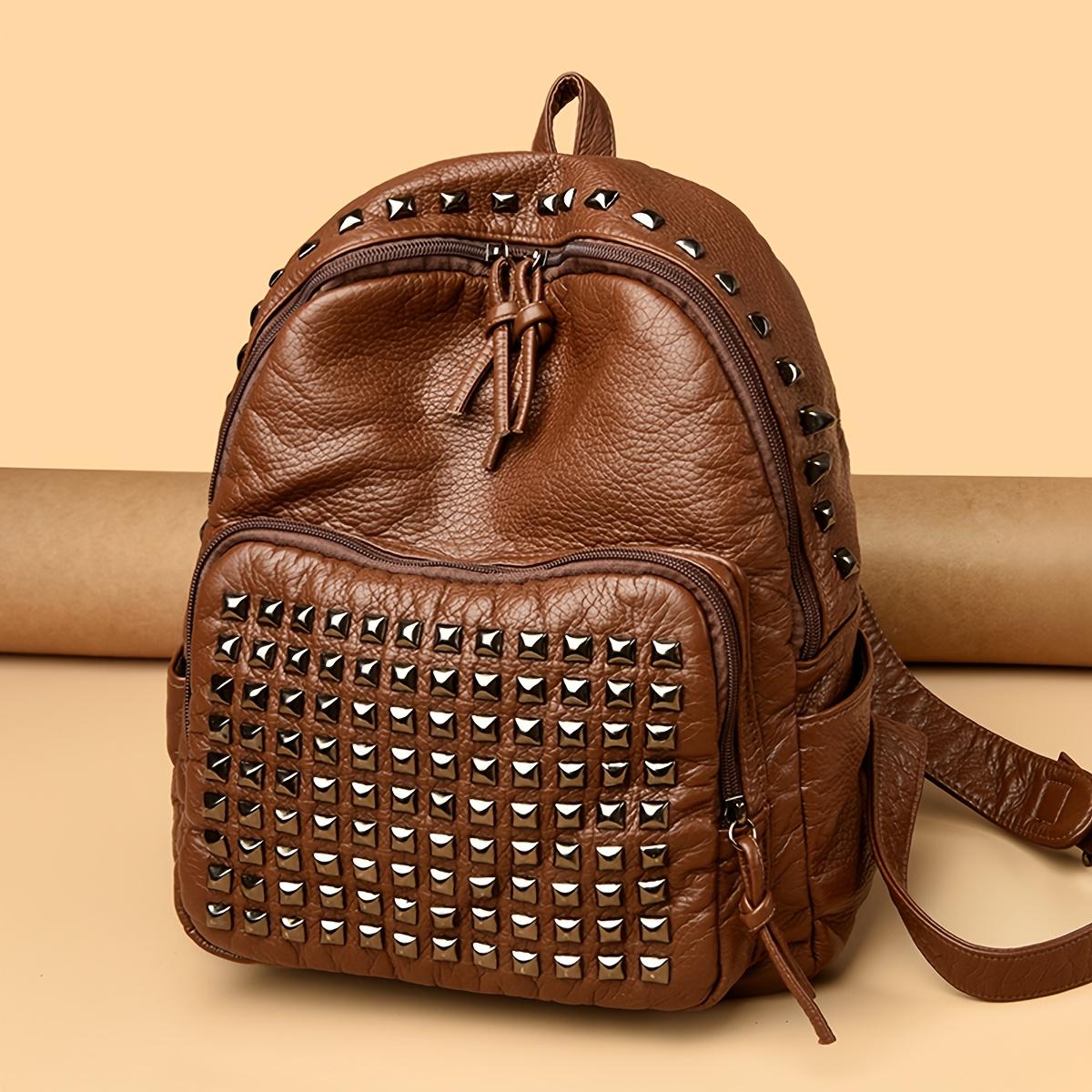 Женский рюкзак Винтажный рюкзак коричневый 2470₽