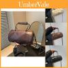 Stylish Fashionable 2024 Womens Solid Color Pu Leather Handbag Trendy Street Style Cylinder Bag