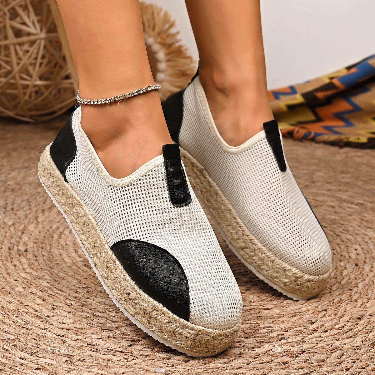 

Fashion Women wear large-sized women s single shoes with comfortable and breathable mesh surfaces 35 чёрный