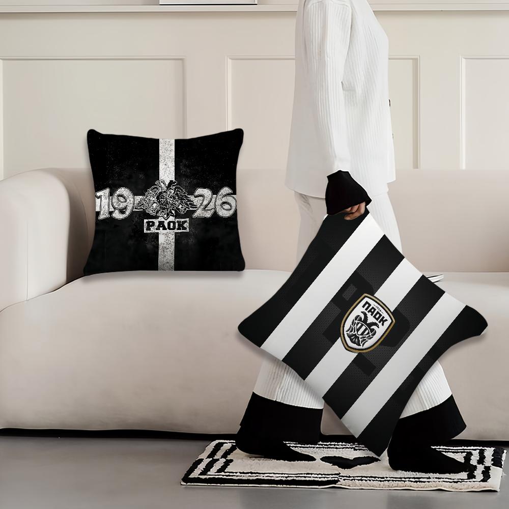 Piłka nożna T-Saloniki P-Paok Poszewka na poduszkę Pokój dzienny Wezgłowie Biuro Poduszka Sypialnia Poduszka Sofa Poduszka na drzemkę