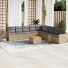 VidaXL Garden Lounge Set with Cushions 10 Pcs, Patio Sofas, Patio Furniture Set, Outdoor Furniture, 3226066