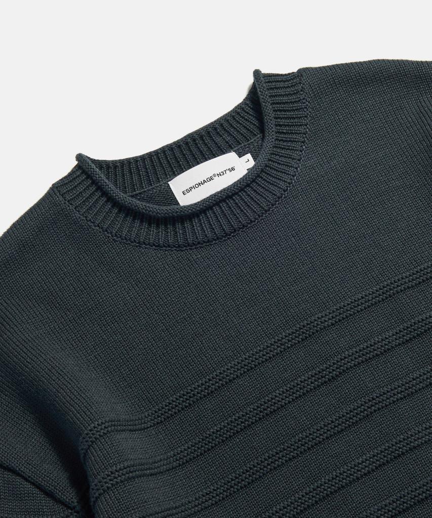 ESPIONAGE Mariniere Knit Sweater Dark Navy