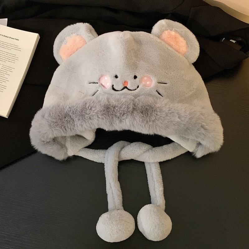 Winter Cute Cartoon Hat For Women Cozy Ear Covering Warmth With Look Fashionable