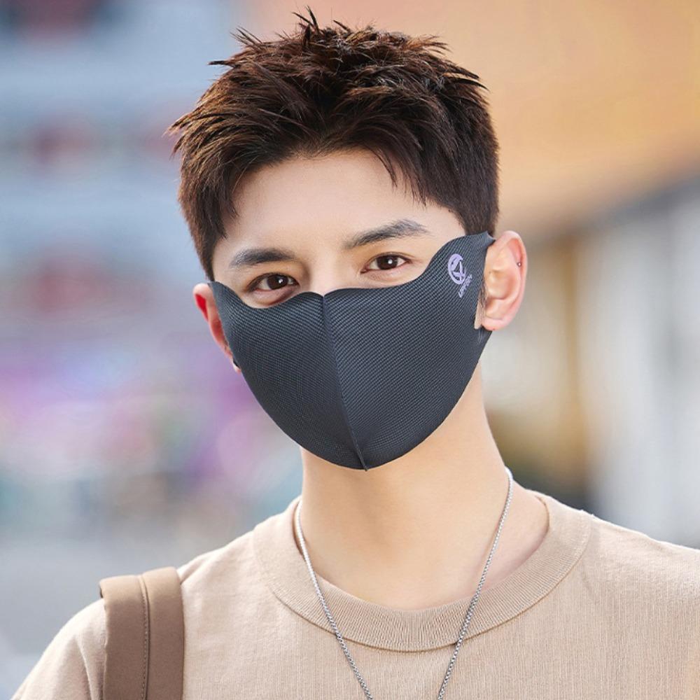 Summer Traceless Face Cover Sunscreen Face Scarf Face Gini Mask Ice Silk Mask  Women/Girls