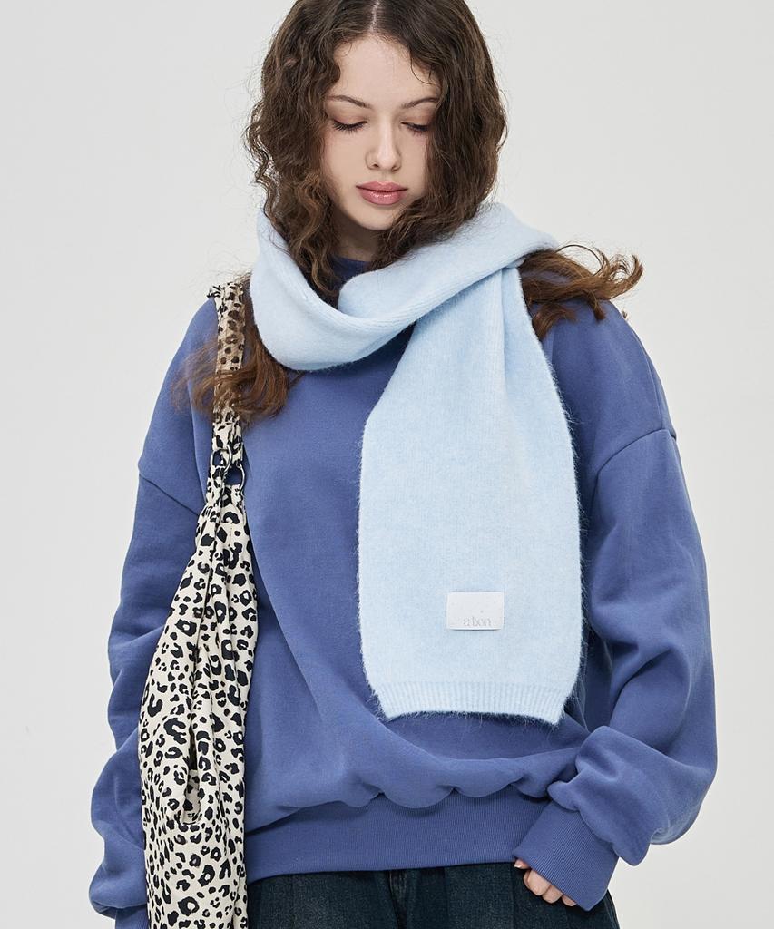 THE-ABON Day Sugar Knit Scarf Coral