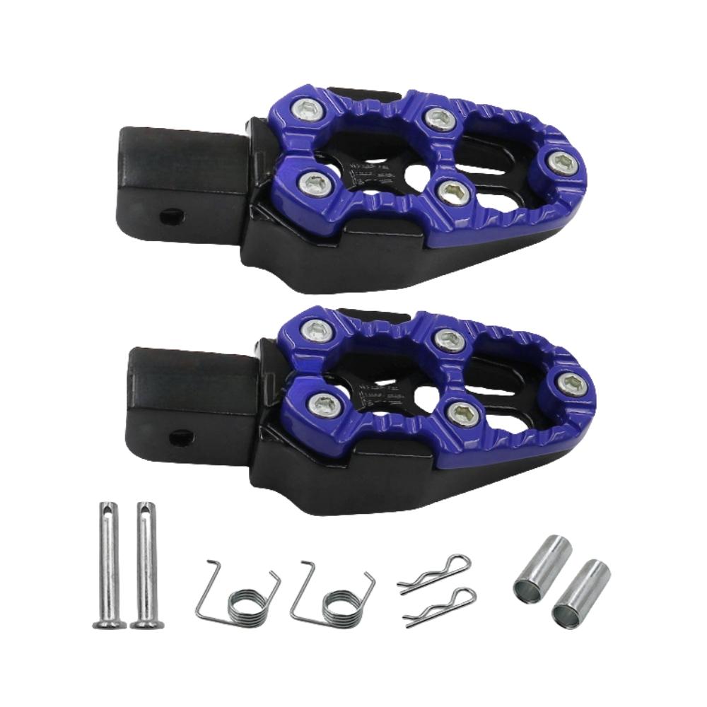 Universal Aluminum Alloy Foot Pedals Angle Adjustable for Motorcycle Scooter ATV E-Bike Foot Rests Foot Pegs