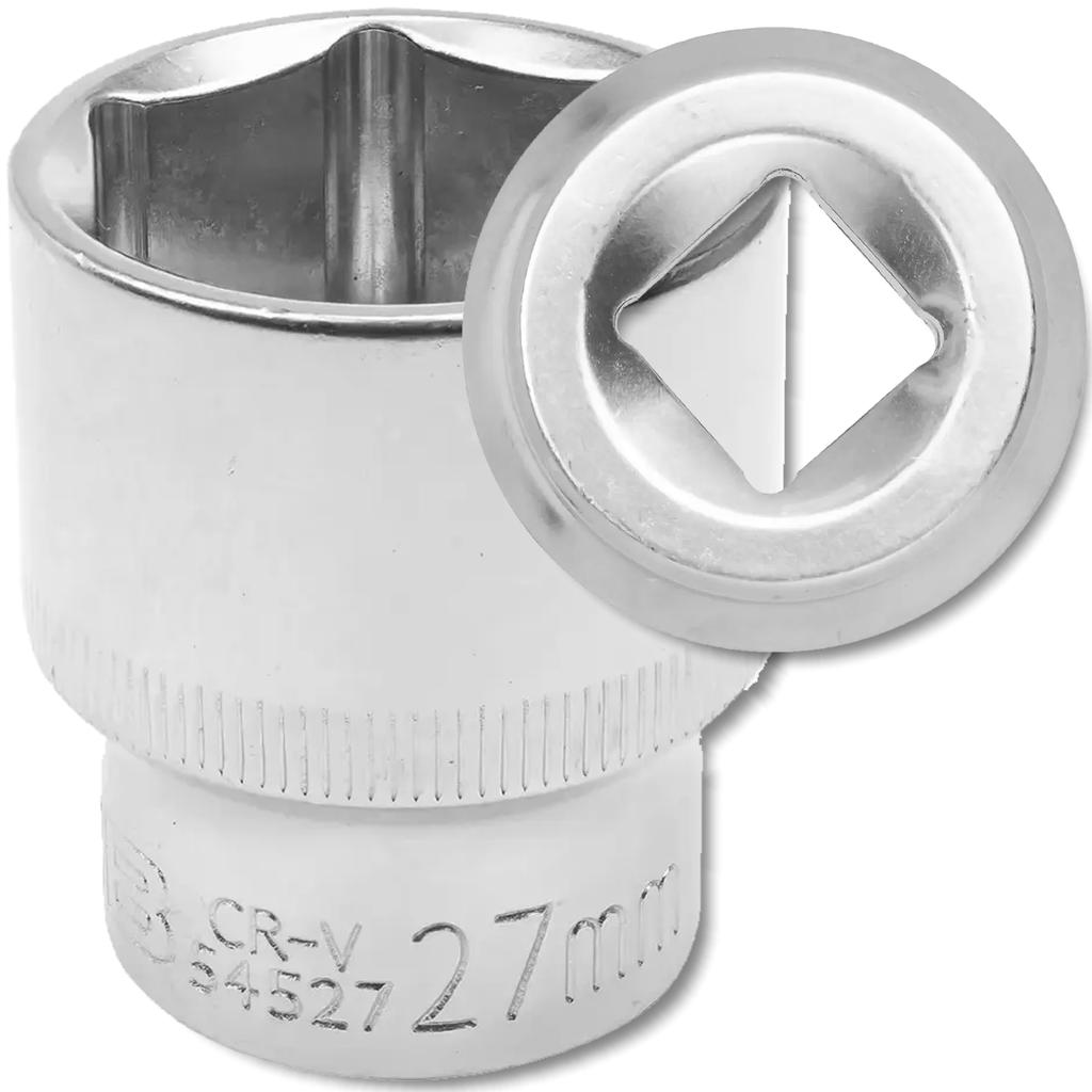 JCB Socket 1/2" 27mm 6-point Cr-V