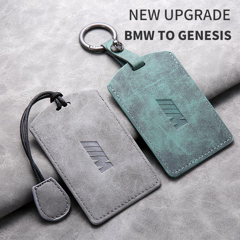 Hot 2025 Leather Car Smart Remote NFC Card Key Case Cover Protection Shell Bag For BMW M 3 5 7 Series X1 X3 X5 X6 X7 535le Acces