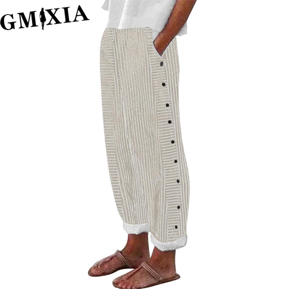 

GMXIA Женские Модные Повседневные Однотонные Брюки и Капри с Принтом XL хаки