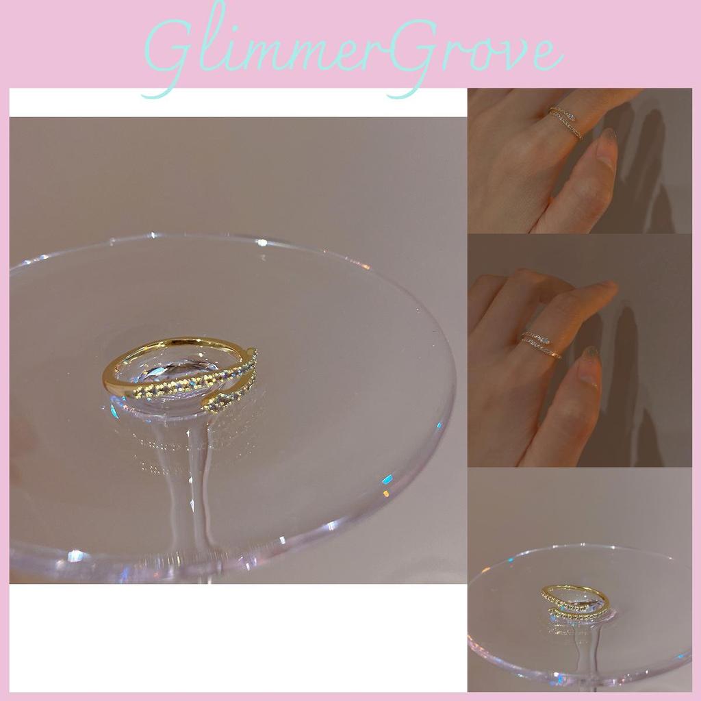 Stylish Adjustable Copper Finger Ring For Women Unique Geometric Design Chic And Trendy