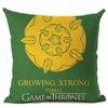 Game Of Thrones Themed Cotton Linen Pillow Cover For Winter Decor Sofa Home Car