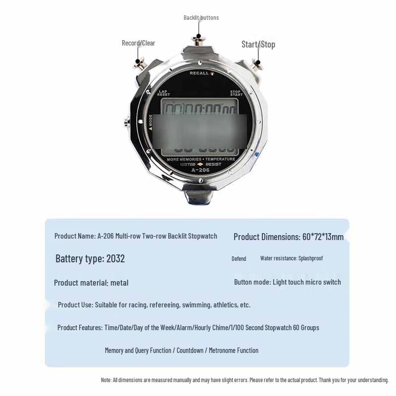 Jixiong Multi-Function Sports Stopwatch Timer