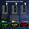 Portable Alcohol Tester Electrochemical Alcohol Detector Professional Breathalyzer LCD Display Drunk Driving Test Alcohol Meter