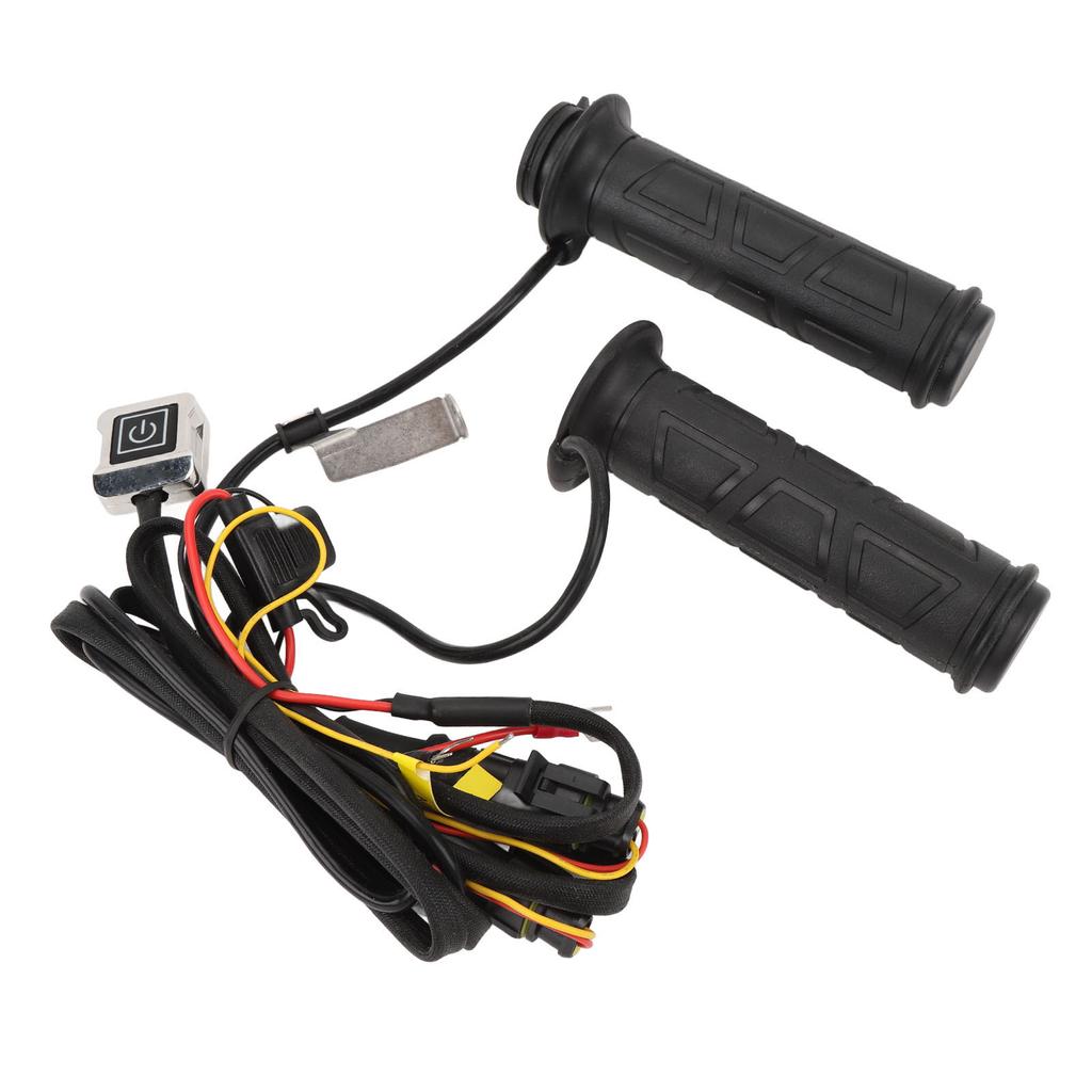 12V Motorrad Heizgriff Gummi 6 Temperaturstufen Memory-Funktion ACC Steuerung Elektrisch