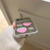 New 2026 Mirror Surface Pink Polka Dot Strawberry Phone Case For iPhone 17 Pro 16 15 14 17 Pro Max Shockproof Cover Girl