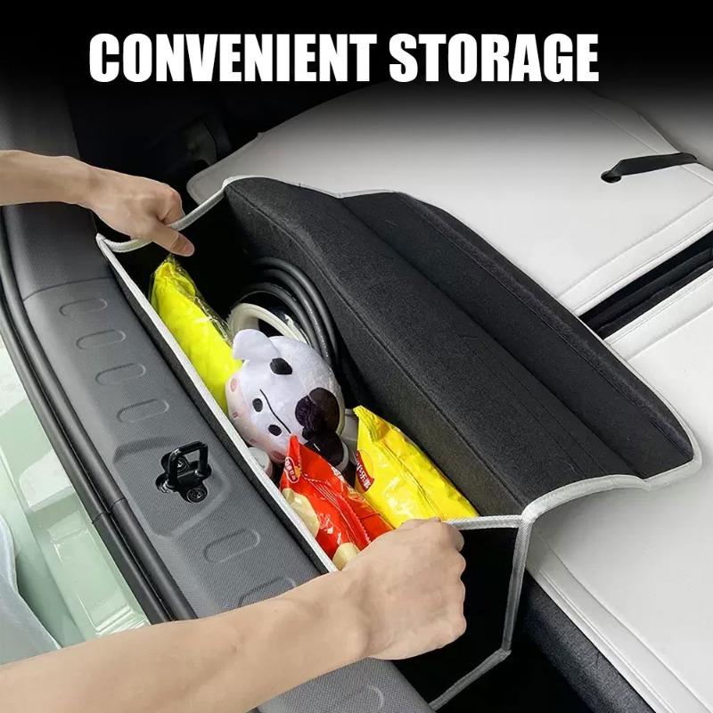 Car Soft Felt Storage Bag Organizer Car Foldable Trunk Bag Car Accessories For Honda Fit Mugen Insight Type S R VTEC DOHC Modulo Vezel Legend RR Si