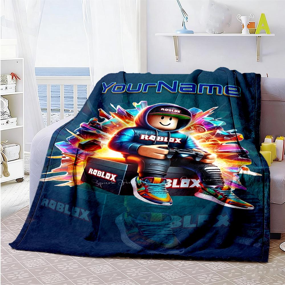 Roblox 397 Personalized Name Blanket Multi-purpose Personalized Blanket Durable Comfort for Bed Living Room Livingroom Office Ideal for All Seasons