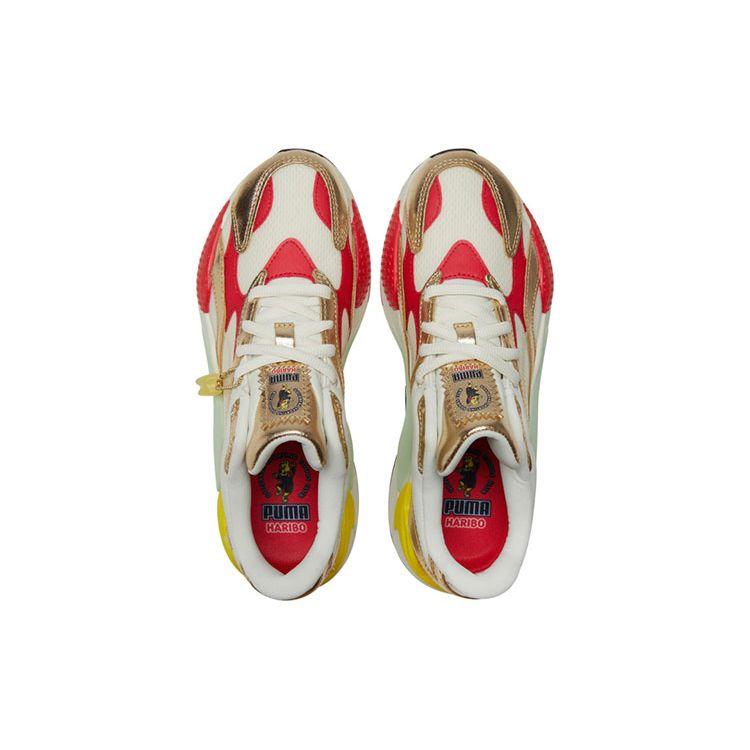 Puma Haribo X RS-X3 Gummy Bears Unisex Sneakers White Whisper-White Team-Gold 383415-01