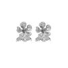 Light Luxury Small Fresh Flower Stud Earrings Silver Exquisite High-End Earrings Women'S Cold Wind Temperament Fashion Earrings