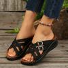 Fashion New Women Wedge Slippers Vintage Anti-slip Slippers Premium Orthopedic Open Toe Sandals Casual National Style Shoes Slides Women