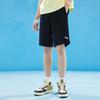 Anta Training Series Logo Mid-Waist Straight Loose Five-Point Shorts Men shorts Basic-Black 952327317-4