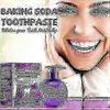 Jaysuing Blueberry Passion Fruit Brightening Teeth Toothpaste - Baking Soda Pressed Oral Care |