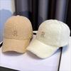 Baseball Cap Winter Hat For Women Men Unisex Letter Metal Logo Imitation Cashmere Keep Warm Simple Casual Winter Caps New Velvet