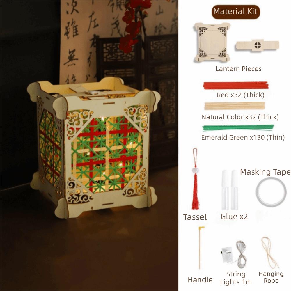 Handheld Mid-Autumn Festival Lantern DIY Material Kit Handmade Lantern Mid-Autumn Festival