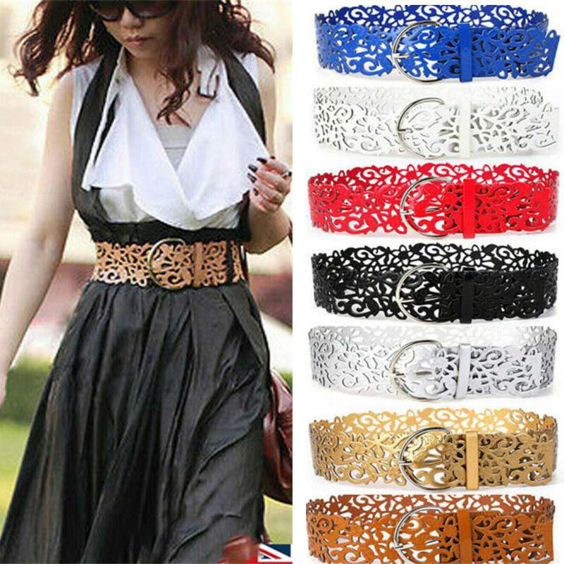 Womens  Waist Belt Hollow Belts Wide Buckle Ladies  Waist Belt Leather Dress Waistband Girls Waist Belt Girls  Waist Belt
