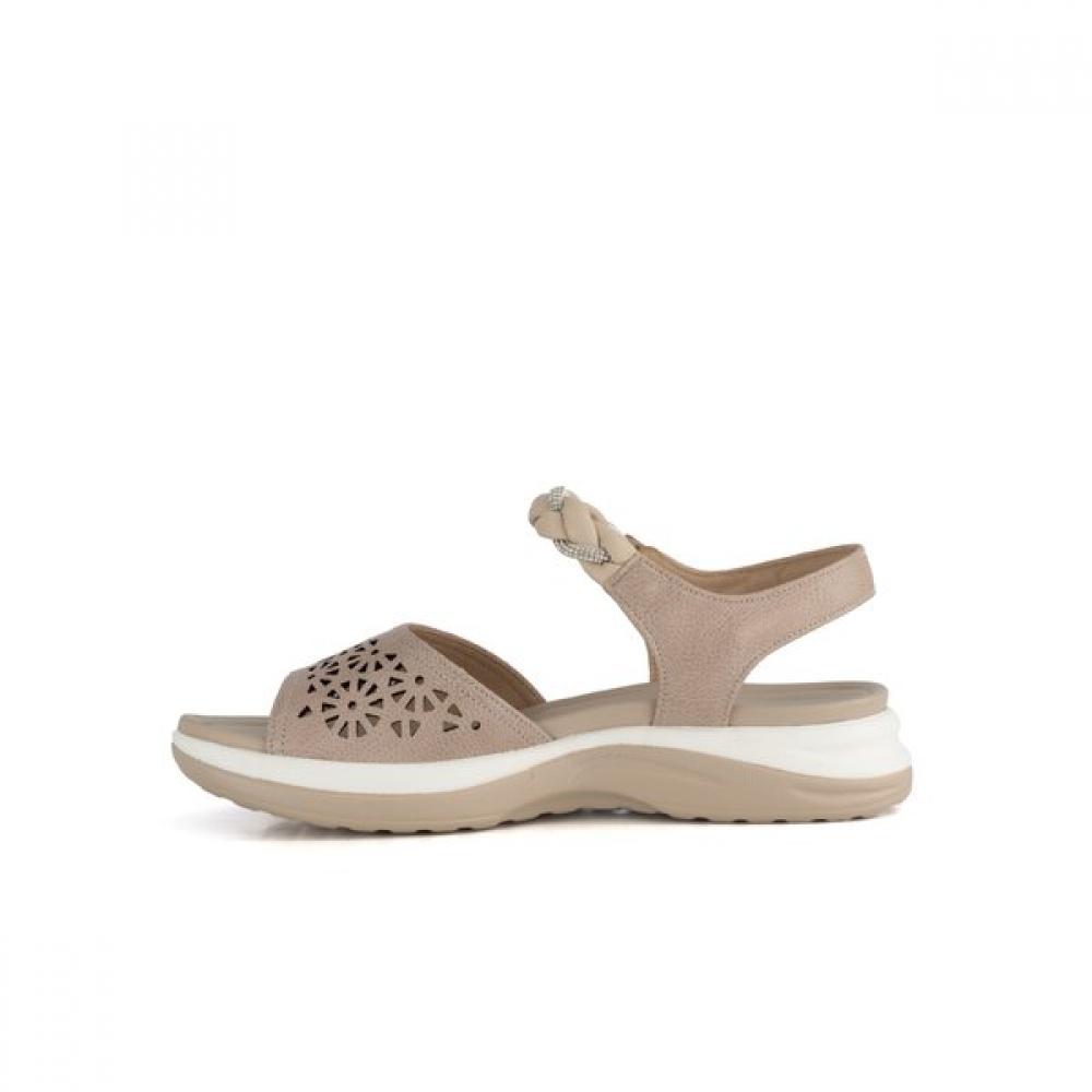 Vainer Women Comfort Velcro Sandals Beige 355f0v18d