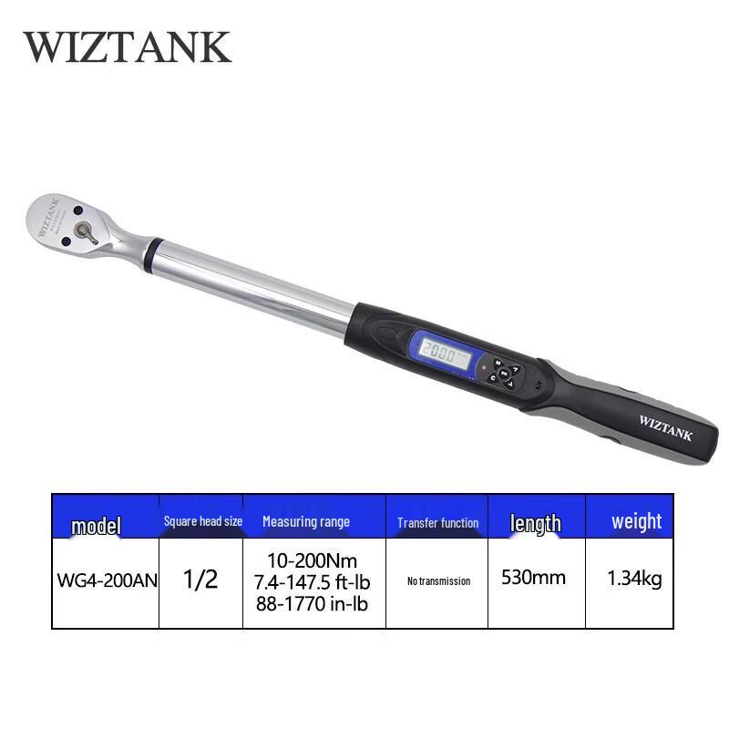 Chave de Torque Digital de Alta Precisão WIZTANK com Memória