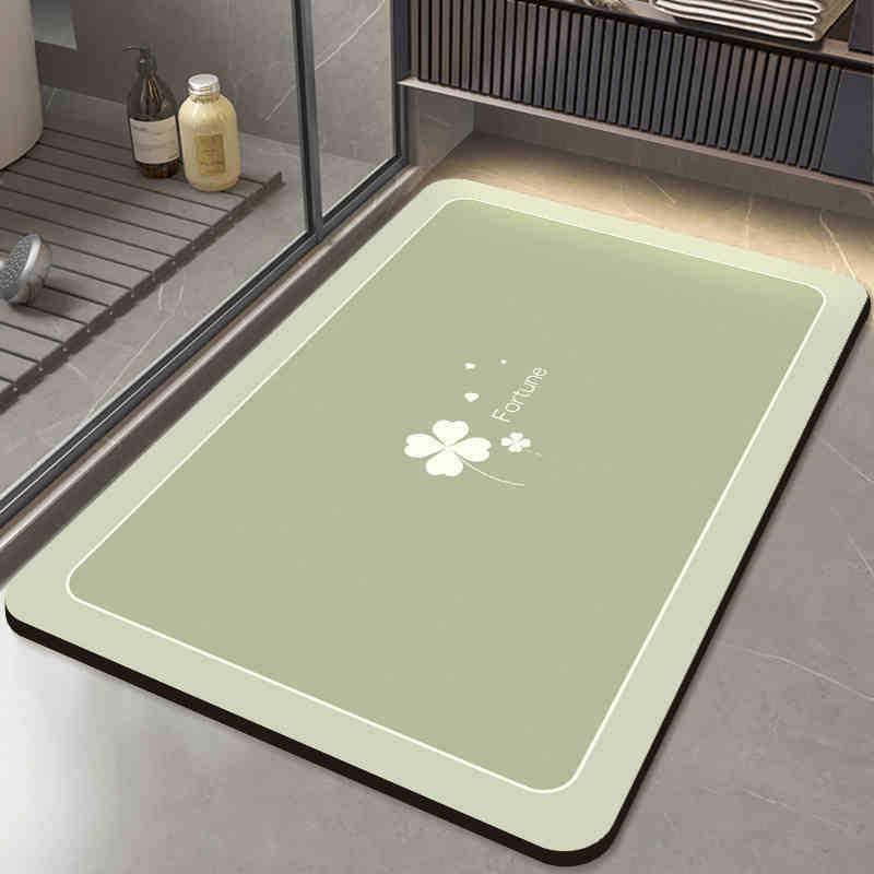 Quick-Dry Non-Slip Minimalist Floor Mat - Water-Absorbent & Easy-Clean for Bathroom & Entrance