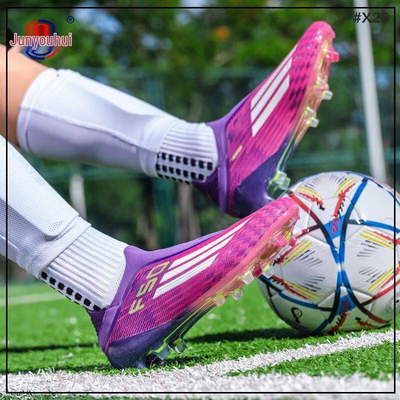 Junyouhui Unisex Unterschiedliche Lange Stollen Fußballschuhe