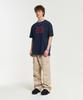 AECA Color Chain Stitch Aeca Sports Half Sleeve Tee-Navy