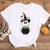 Halloween Unisexs Shirt Cute Halloween Ghost Shirt Halloween Party ShirtUnisex Summer Round Neck Tee Shirt Femme TShirts