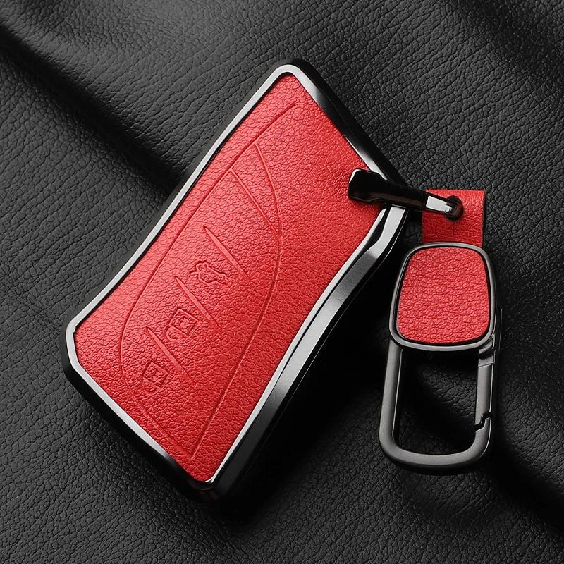 Aluminum Alloy Goatskin Car Key Case Cover For Lexus Nx Es Ux Us Rc Lx Gx Is Ct Rx 200 250H 350H 400H Ls 450H 260H 300H Ux 200