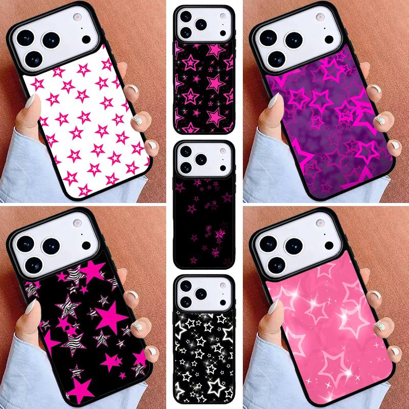 Y2k Star Element Phone Case for iPhone 17ProMax 12 13 14 15 16e 17 Pro Max Plus Air Cover