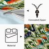 Duvet Cover Set med Keramiskt Kakelmönster - Digitaltryck, 3-delat Sängkläder