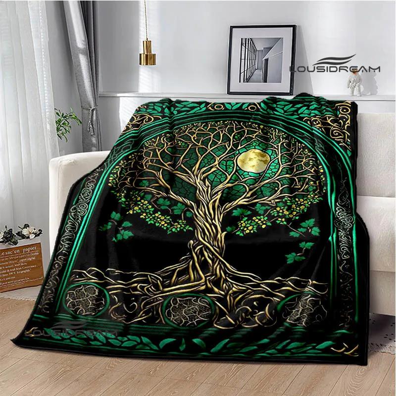 3D Tree of Life printed blanket Flannel Warm blankets Soft and comfortable blanket bed linings cubre cama Birthday Gift
