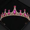 Baroque Crystal Tiaras and Crowns Rhinestone Prom Diadem Headband Crwon Bridal Wedding Hair Accessories Jewelry Crown Tiara Gift