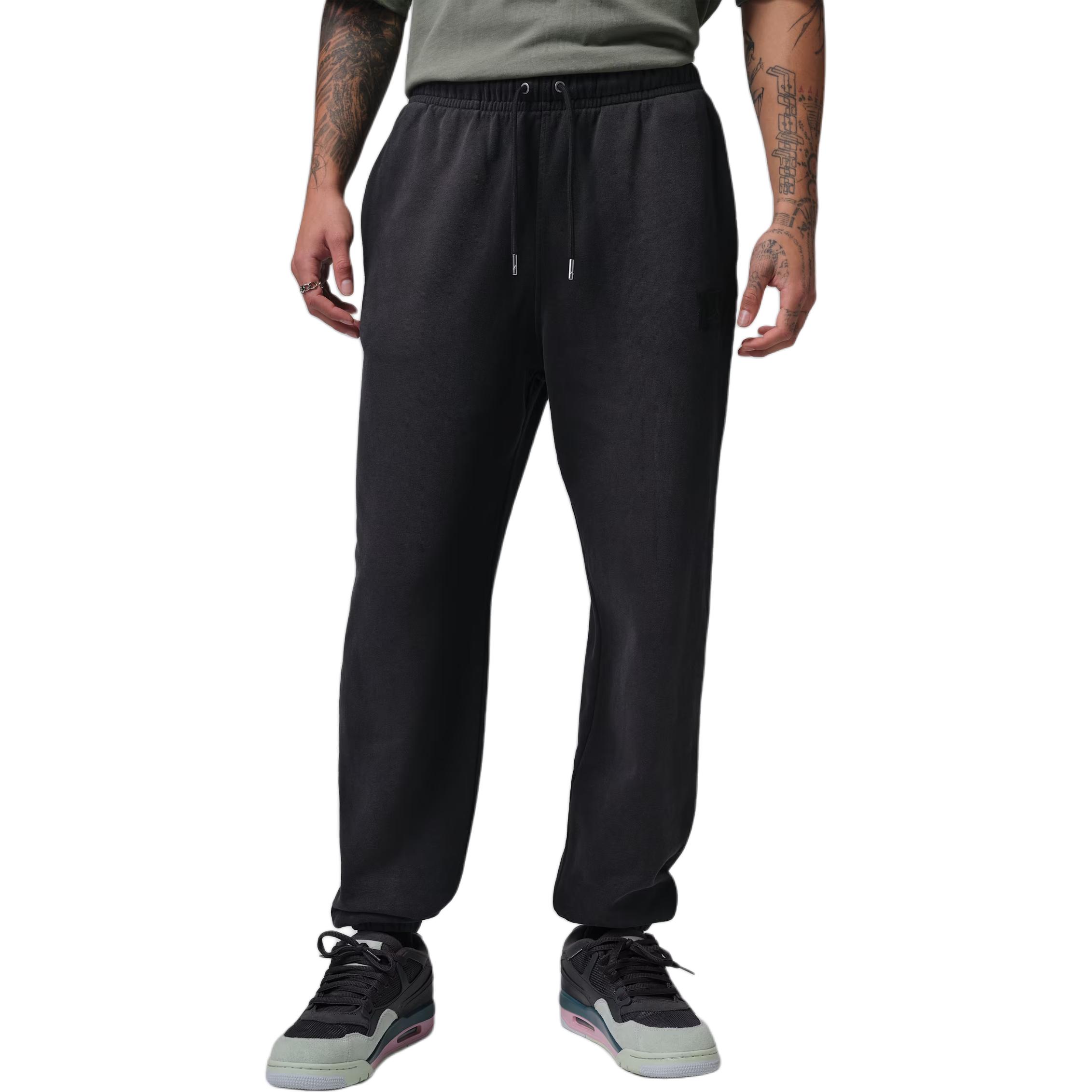 Jordan Flight Fleece FW25 Loose Comfortable Cuffed Drawstring Sweatpants Men bottoms FV7253-010 M