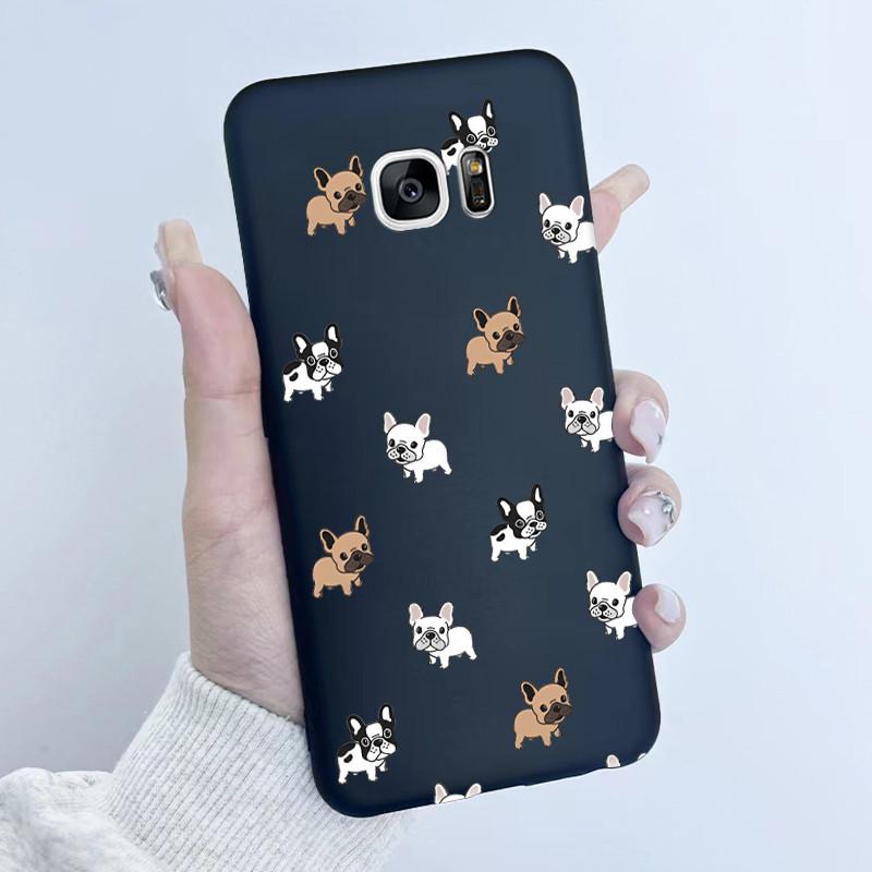 For Samsung Galaxy S7 S7Edge Case Soft TPU Silicone Cover Cute Astronaut Panda Phone Case For Samsung S7 S 7 Edge Coque Funda
