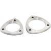 2" 3 Bolt Exhaust Flange Exhaust Gasket Exhaust Flange Connection Kit Fit for 51mm Exhaust Stainless Bros SS304-1 Pcs Flange and 1 Pcs Gasket